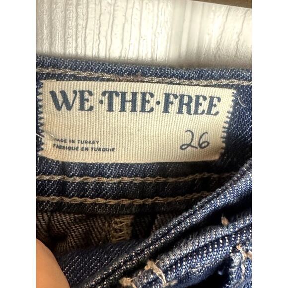 Free People Equinox Blue Denim Wide Leg Jeans Women's Size 26 NWT - Picture 7 of 8